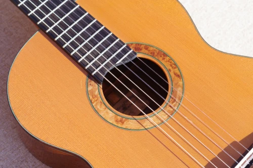 Soundhole of the classical guitar